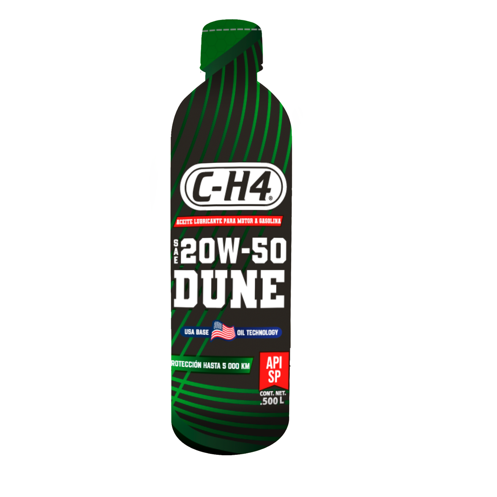 Aceite lubricante para motor a gasolina SAE 20W-50  API SP .500 L MULTIGRADO de base mineral.