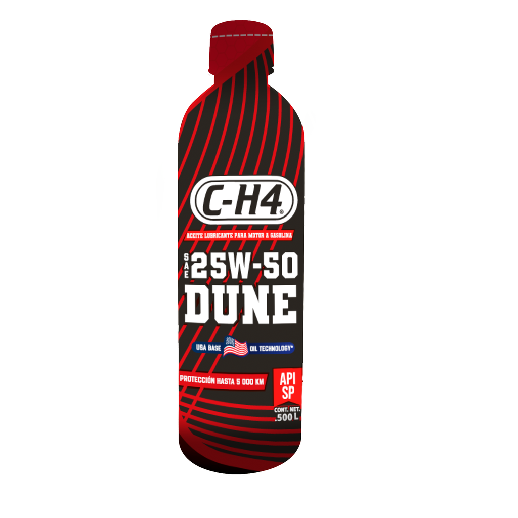 Aceite lubricante para motor a gasolina SAE 25W-50  API SP .500L MULTIGRADO de base mineral.