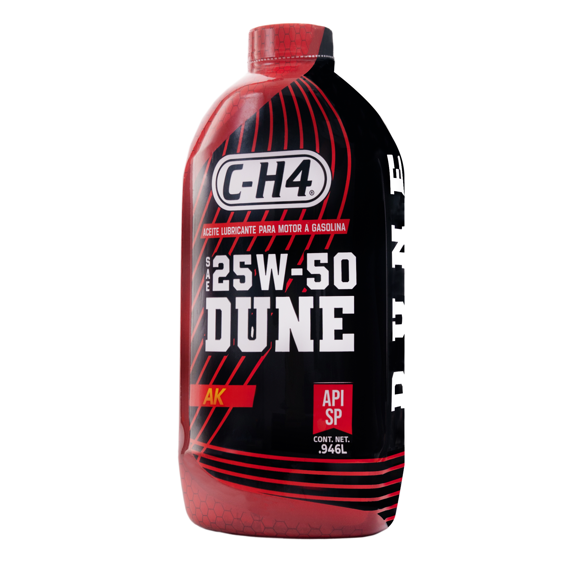 Aceite lubricante para motor a gasolina SAE 25w-50 API SP de base mineral.