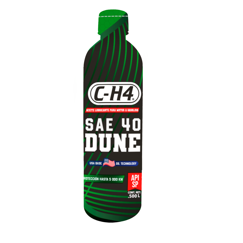 Aceite lubricante para motor a gasolina SAE 40 API SP .500L MULTIGRADO de base mineral.